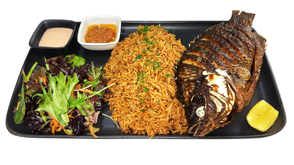 Jollof Rice & Fish | West African Restaurant Melbourne | Nigerian Restaurant Melbourne Fufu | The African Calabash Melbourne